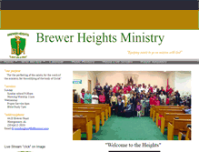 Tablet Screenshot of brewerheightsministry.com